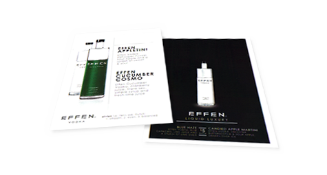 EFFEN Vodka Table Tents